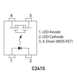 Cotomos C241S High-Current (5A) MOSFET Relay Terminal Identification